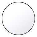 Elegant Lighting Elegant Lighting MR4044BK 42 in. Eternity Metal Frame Round Mirror; Black MR4044BK